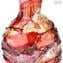 花瓶 Sbruffi Pointy Passion Red & Pink - Murano Glass