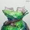 花瓶Sbruffi Nature Druid綠色-Murano玻璃花瓶