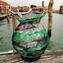 Vaso Nature Druid Sbruffi Verde - Vetro di Murano