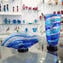 Vase Sbruffi Deep Ocean Blue - Murano Glass vase