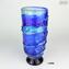 Vase Sbruffi Deep Ocean Blue - Murano Glasvase