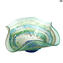 Centerpiece Sbruffi Nature Druid Green - Murano Glass centerpiece 