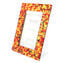 Cadre photo Fantasy - Verre rouge et feuille d'or - Verre de Murano original OMG