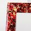 Photo Frame Fantasy - Red Glass and Golden Leaf - Original Murano Glass OMG