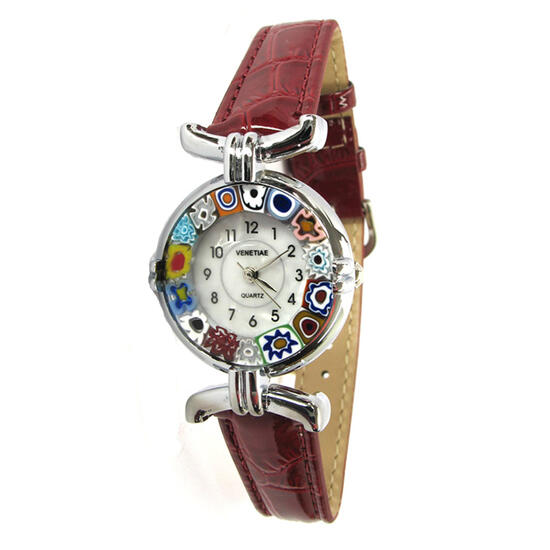 reloj_lady_cromato_burghundy_murano_glass.jpg