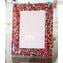 Cadre photo couleur fantaisie en verre rouge - verre de Murano fondu