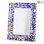 Fotorahmen Farbe Fantasie - Blaues Glas - Original Murano Glas OMG