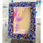 Cadre photo couleur fantaisie - verre bleu - verre de Murano original OMG