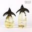 Mexican Small Couple Golden Leaf - Ethnic Figures - Murano Glass