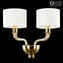 Dubai - Wall Lamp Sconce Applique - 2 lights - Luxury - Original Murano Glass