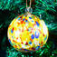Lime Christmas Ball Dot Fantasy - Spezielle Weihnachten - Original Murano Glass OMG
