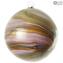 Purple Christmas Ball - Twisted Fantasy - Murano Glass Xmas