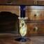 2つの古典的なベネチアンブルーキャンドルホルダーのセット-ムラノグラス