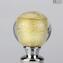 Rolha de garrafa - Murano Glass White Gold 24kt + Box