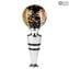 Bottle stopper - Murano Glass - Silver and Gold 24kt + Box