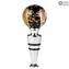 Bottle stopper - Murano Glass - Silver and Gold 24kt + Box