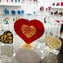 Heart Love - Красное стекло с чистым золотом - Original Murano Glass Omg