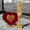 Heart Love - Verre rouge avec or pur - Verre de Murano original Omg