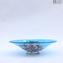 Centerpiece Bowl Millefiori Blue Mare  -  Murano Glass dish