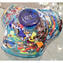 Centre de Table Bowl Millefiori Blue Mare - Plat en verre de Murano