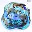 Centre de Table Bowl Millefiori Blue Mare - Plat en verre de Murano