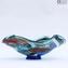 Herzstück Schüssel Millefiori Blue Mare - Murano Glasschale