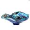 Centre de Table Bowl Millefiori Blue Mare - Plat en verre de Murano