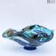 Centerpiece Bowl Millefiori Blue Mare  -  Murano Glass dish 