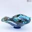 Herzstück Schüssel Millefiori Blue Mare - Murano Glasschale