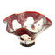 Drop Bowl Murrine Millefiori - Rouge et Argent - Verre Original de Murano OMG