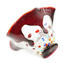 Drop Bowl Murrine Millefiori - Rouge et Argent - Verre Original de Murano OMG