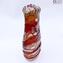 Sbruffi Vase Centerpiece Alexis Amber - Murano glass