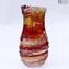 Sbruffi Vase Centerpiece Alexis Amber - Murano glass