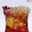 مزهرية سبروفي المركزية الكسيس العنبر - زجاج مورانو