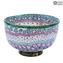 Rainbow Millefiori Bowl Centerpiece  - Murano glass 