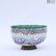 Rainbow Millefiori Bowl Centerpiece  - Murano glass 
