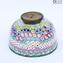 Rainbow Millefiori Bowl Centerpiece  - Murano glass 