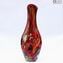 Vase Rot - Mehrfarbeneffekte - Original Murano Glass OMG