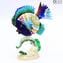 Скульптура Тропическая рыба - Карон - муранское стекло и миллефиори OMG
