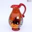 Pitcher Red Spring - Murano Glass