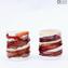 Set of 6 Drinking glasses - Goto Sbruffi - Murano Glass Tumblers