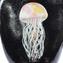 White Jellyfish Scultpure Sommerso com lâmpada led Murano Glass