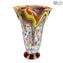 Re Sol-Yellow Flowers Vase Glass Millefiori