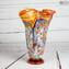 Re Sol - Gelbe Blumen Vase Glas Millefiori