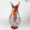 Rapsodia - vaso in vetro di Murano e Murrine