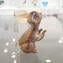 Rabbit Figurine in Murrine Millefiori Gold - Animals - Original Murano glass OMG