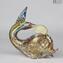 Figura de ballena en Murrine Millefiori Gold - Animales - Cristal de Murano original