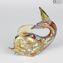 Whale Figurine in Murrine Millefiori Gold - Animals - Original Murano glass