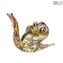 Figura de caracol en Murrine Millefiori Gold - Animales - Cristal de Murano original OMG