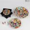 Runder Teller Pompei - Leere Taschen und Aschenbecher - Millefiori Mix - Muranoglas